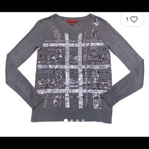 Saks Fifth Avenue soft sequined sweater. Great for upcoming holiday season.